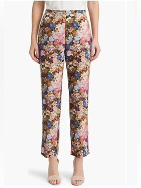 Madonid Floral-Print Slim Trousers